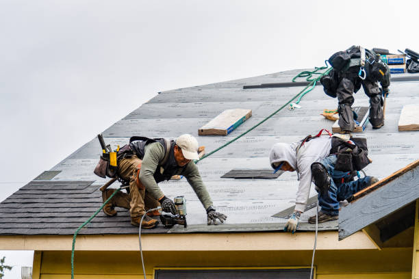 Professional Roofing technician working in Pompton Plains, NJ